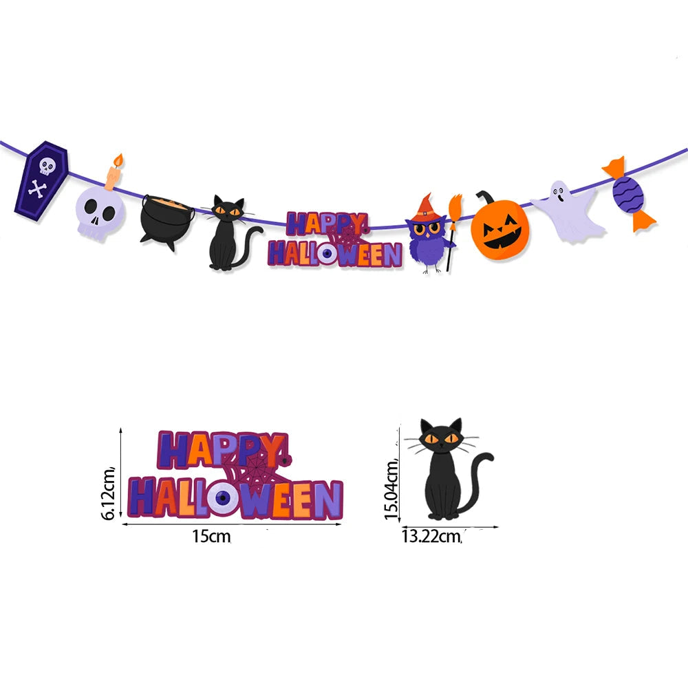 Guirlande "Happy Halloween" Décorative de qualité