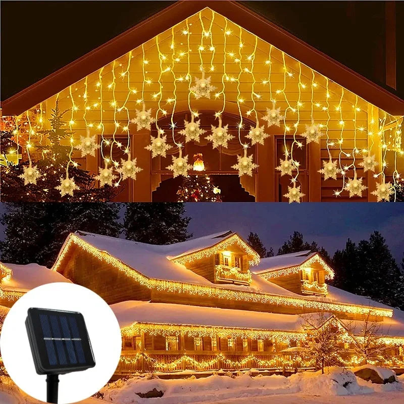Guirlande Lumineuse Flocon Blanc Chaud Chic