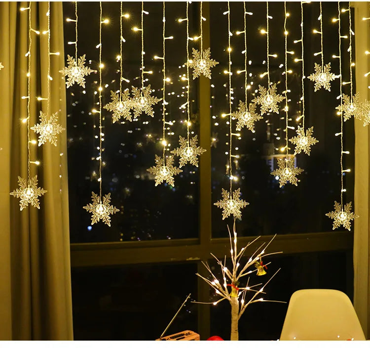 Guirlande Lumineuse Flocon Blanc Chaud Mignon