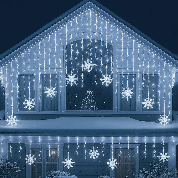 Guirlande Lumineuse Flocon Blanc Froid Chic