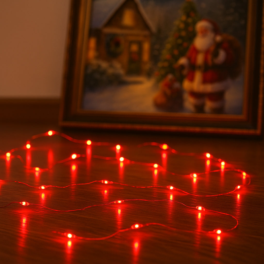 Guirlande Lumineuse Rouge Sapin