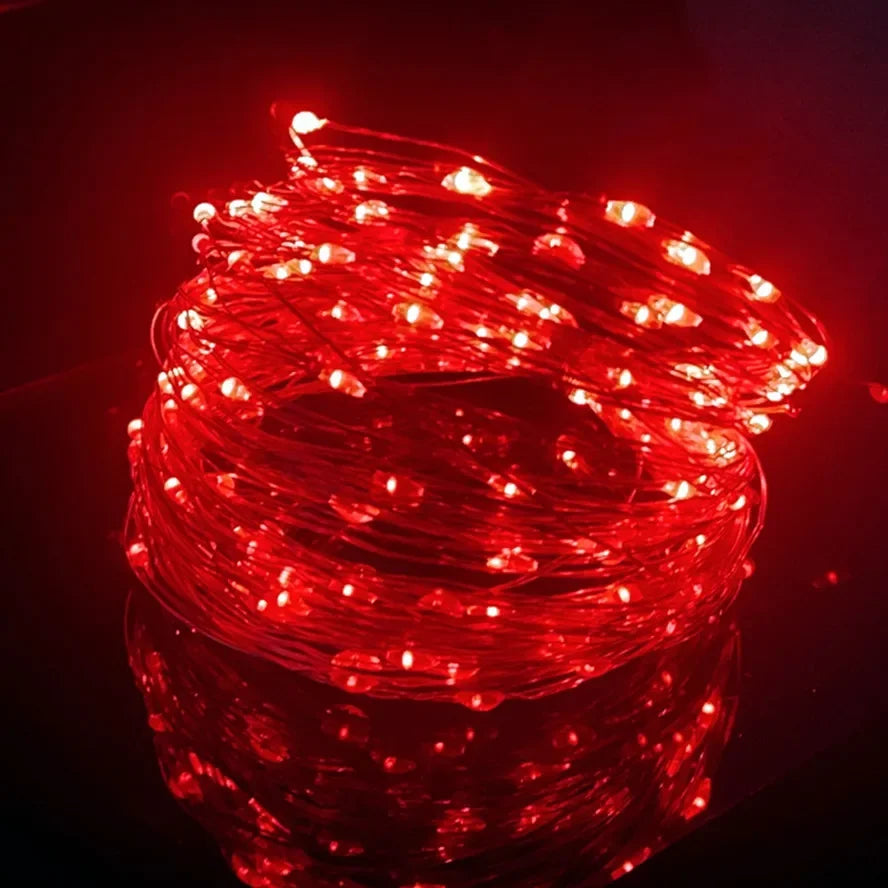 Guirlande Lumineuse Rouge Sapin élégante 
