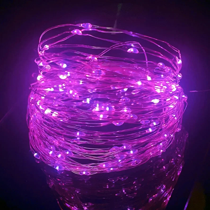Guirlande Lumineuse Sapin Rose élégante 