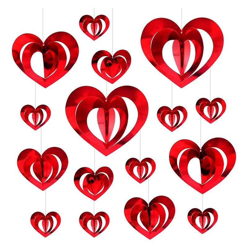 Guirlande Saint-Valentin Cœurs 3D Chic