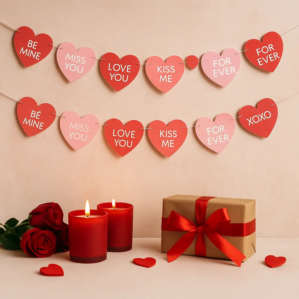Guirlande Saint-Valentin Cœurs Originale Chic