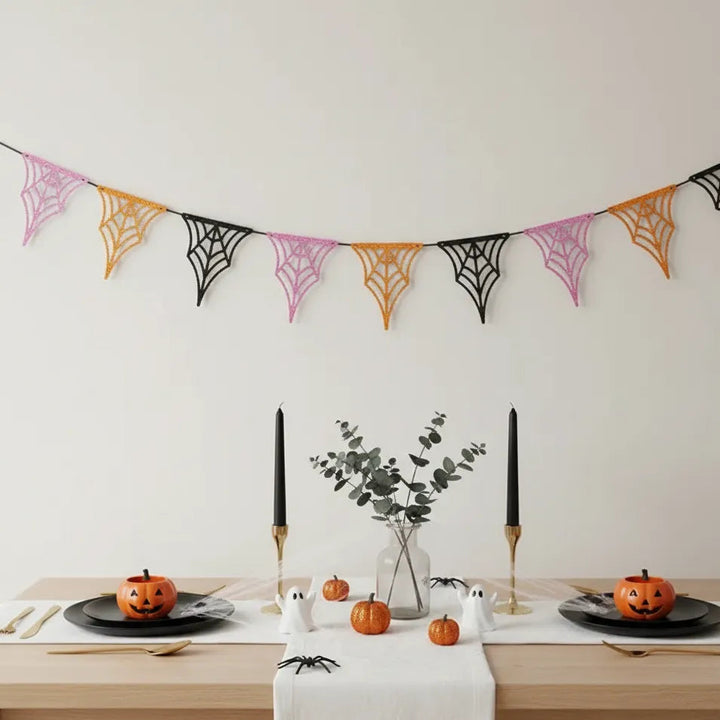 Guirlande Toile Rose et Orange