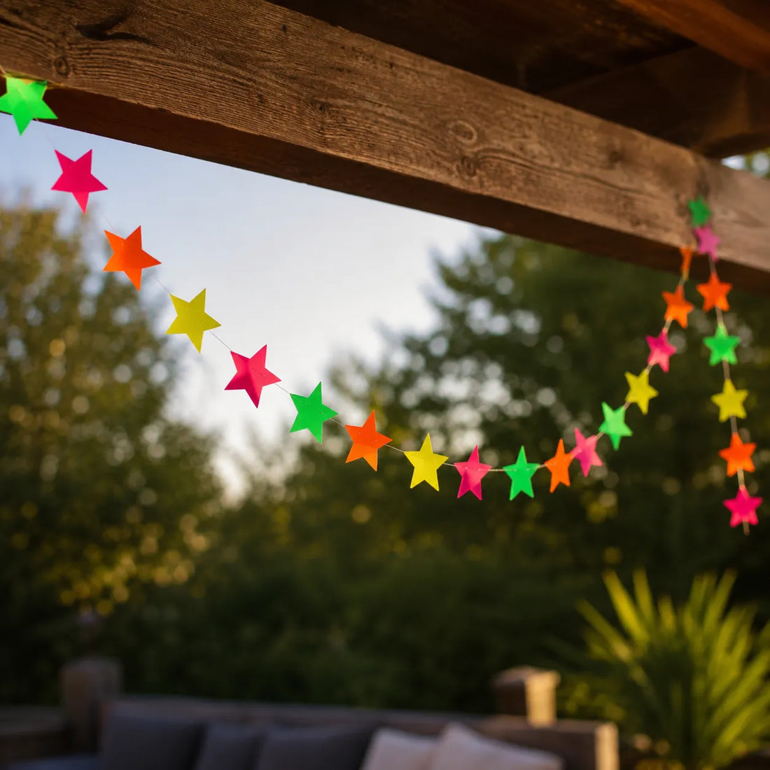 Guirlande d’Etoiles Fluorescents