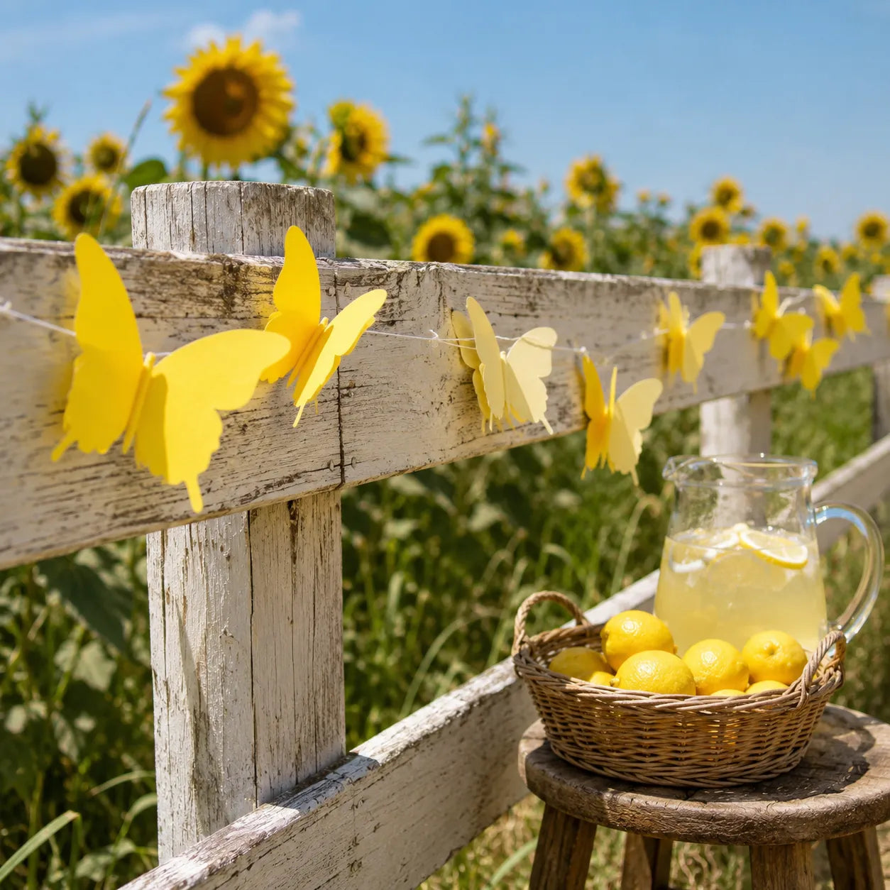 Guirlande de Papillons Jaunes