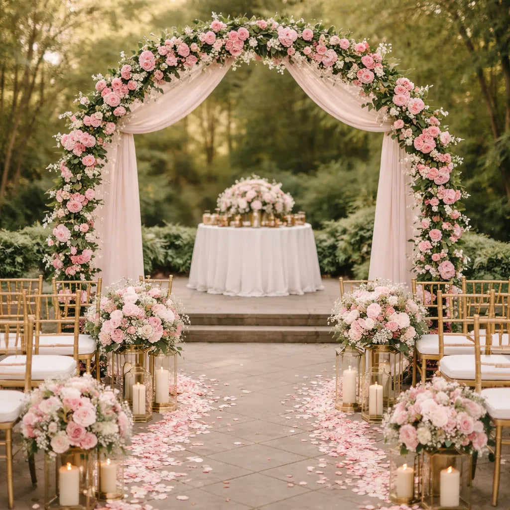 Guirlande de Rose Arche Mariage