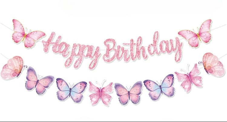 Guirlandes Anniversaire Papillons