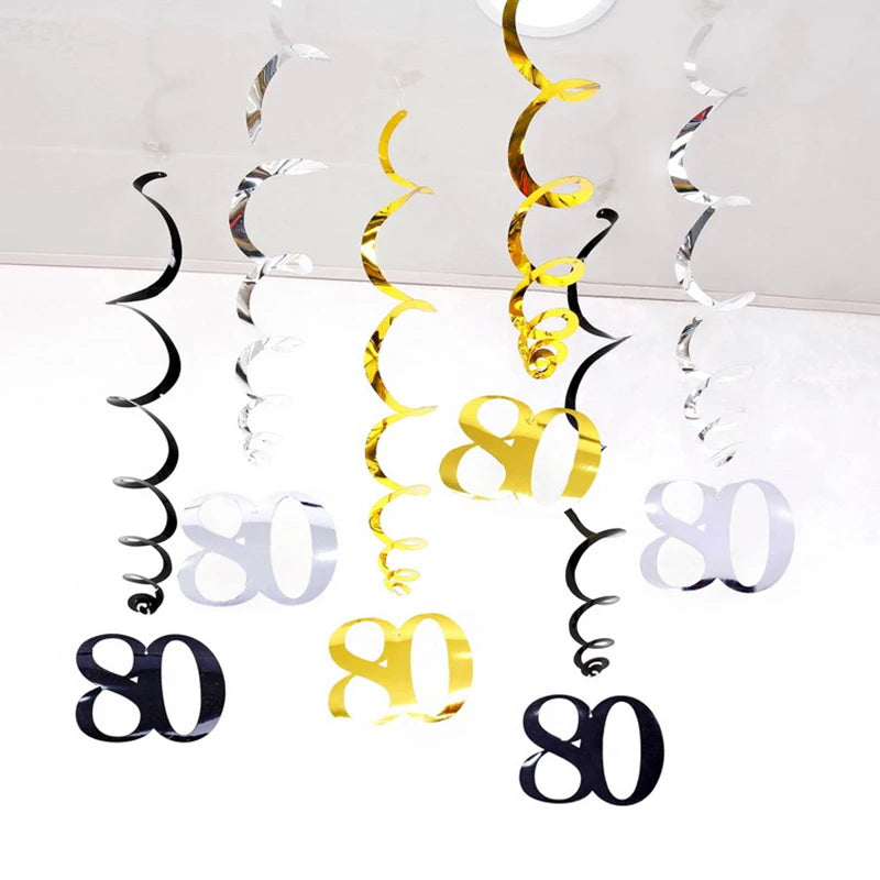 Guirlandes Anniversaire Suspendues 80 Ans Originales