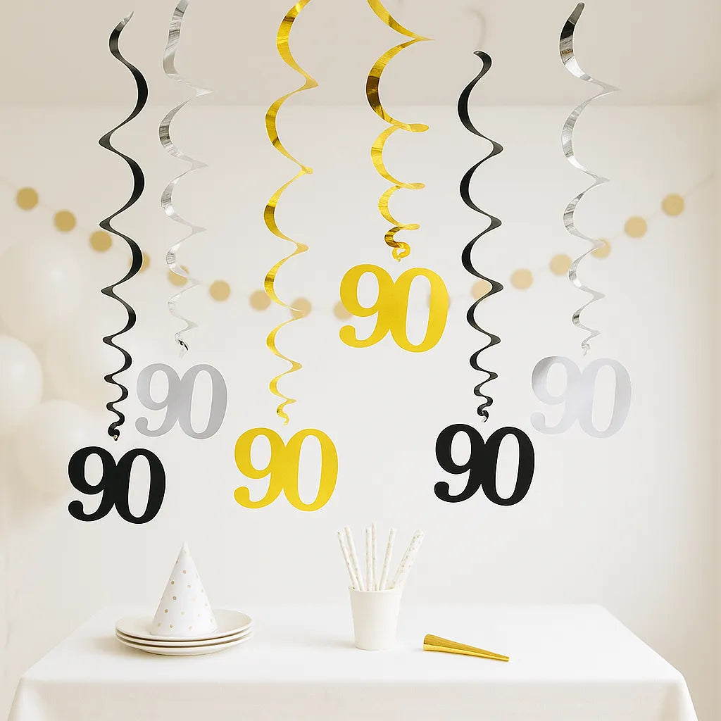 Guirlandes Anniversaire Suspendues 90 Ans
