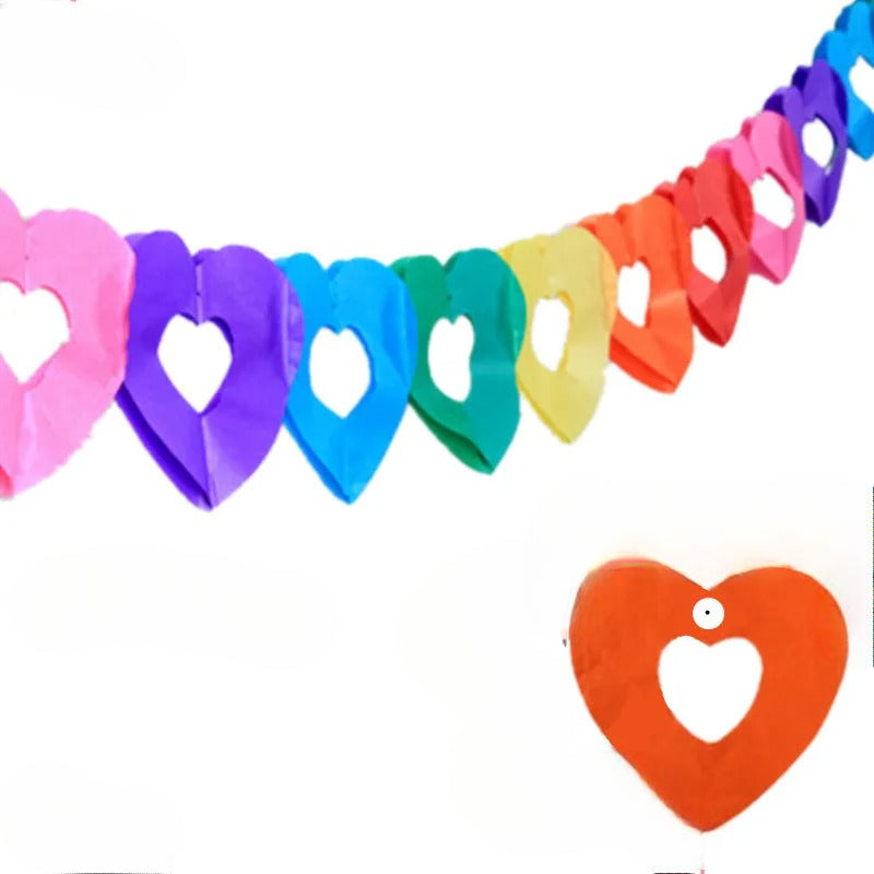 Guirlande Anniversaire Cœur en Papier