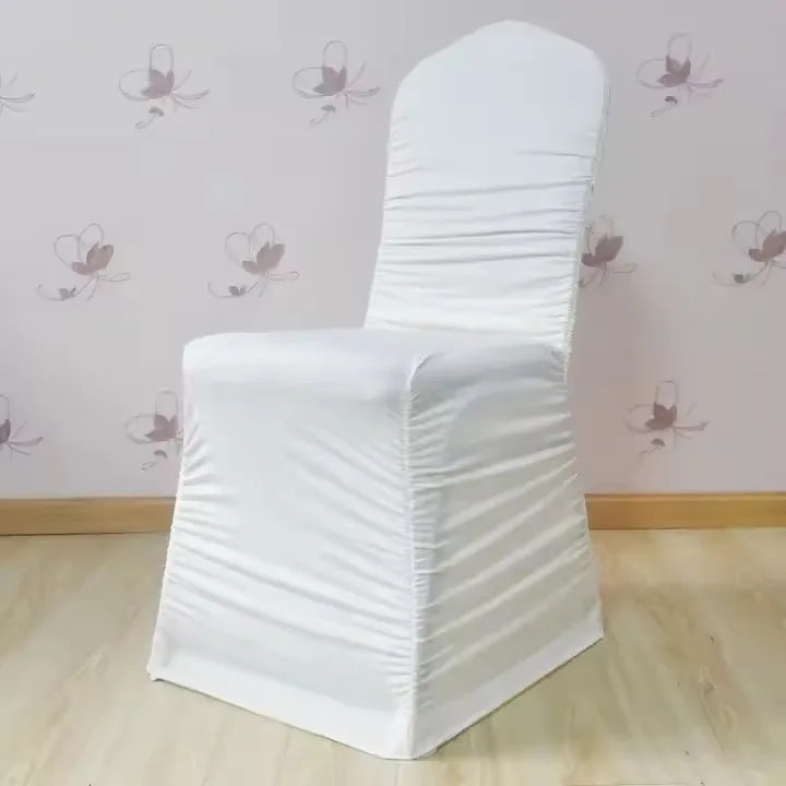 Housse de Chaise Blanc Elastique Design