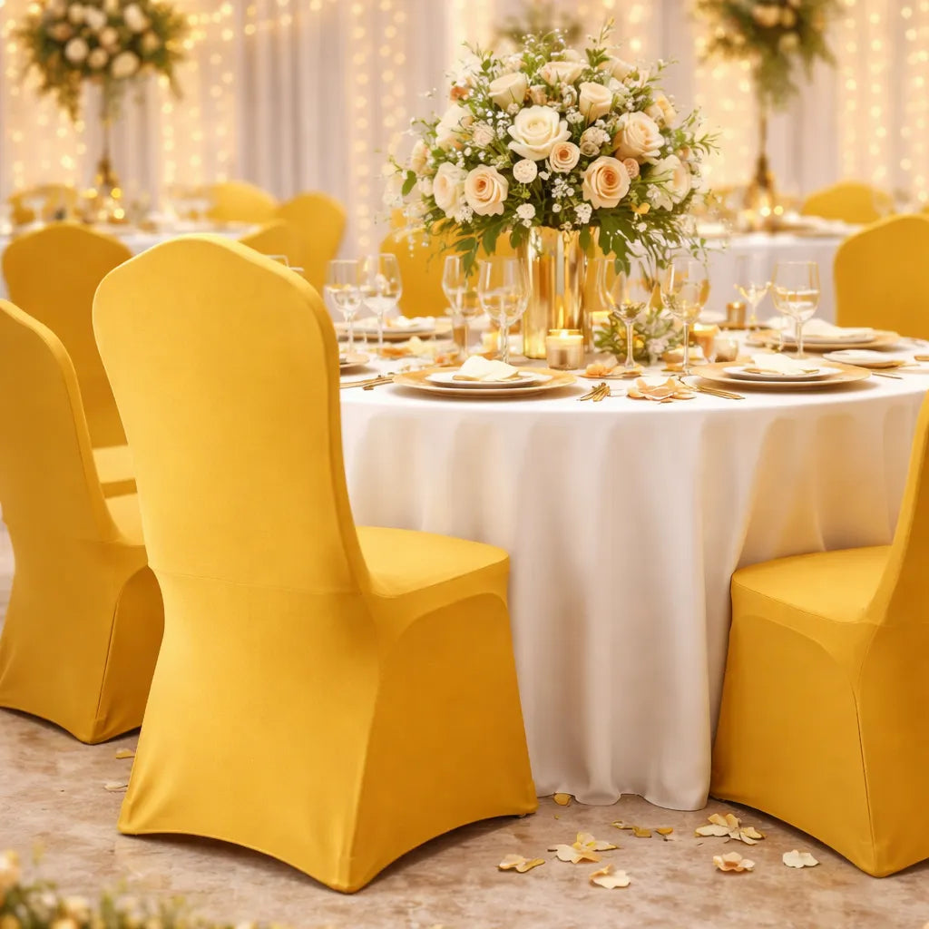 Housse de Chaise Mariage Extensible Elégante
