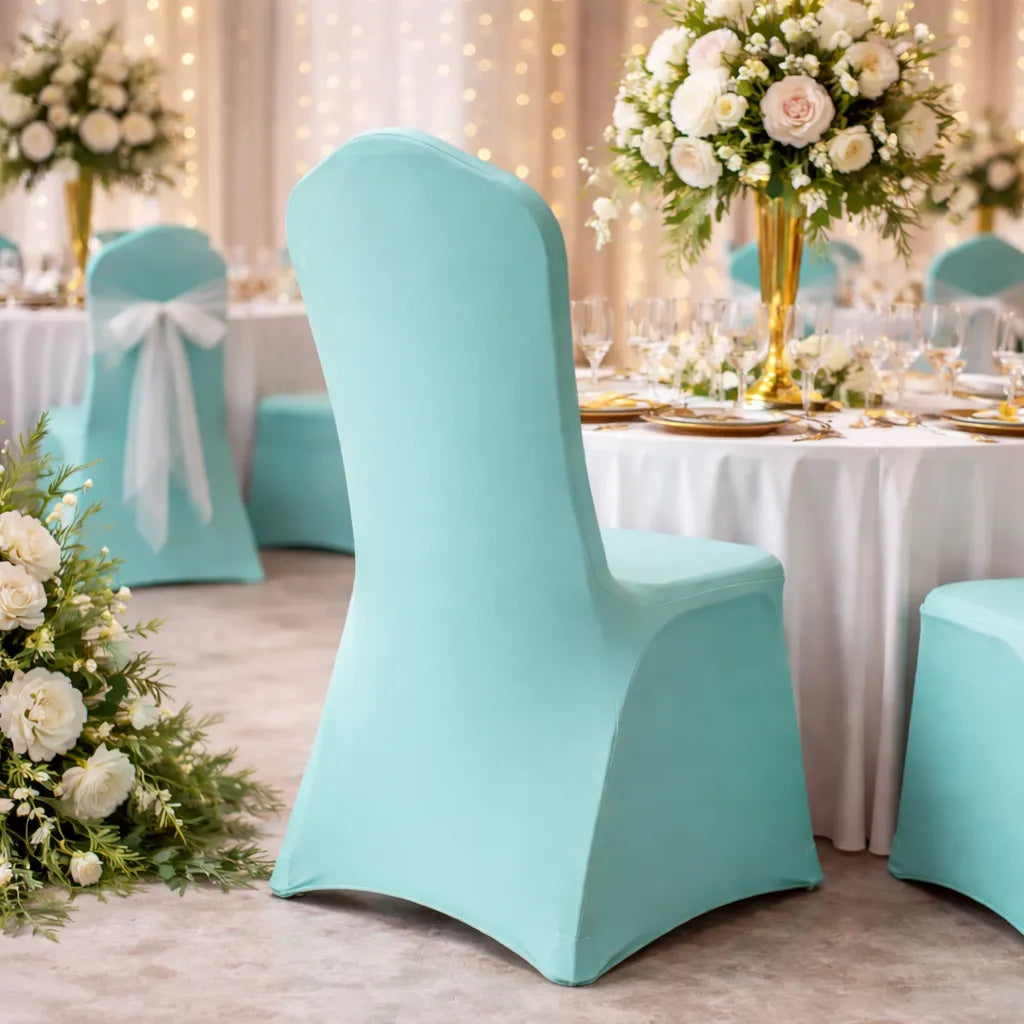 Housse de Chaise Mariage Turquoise