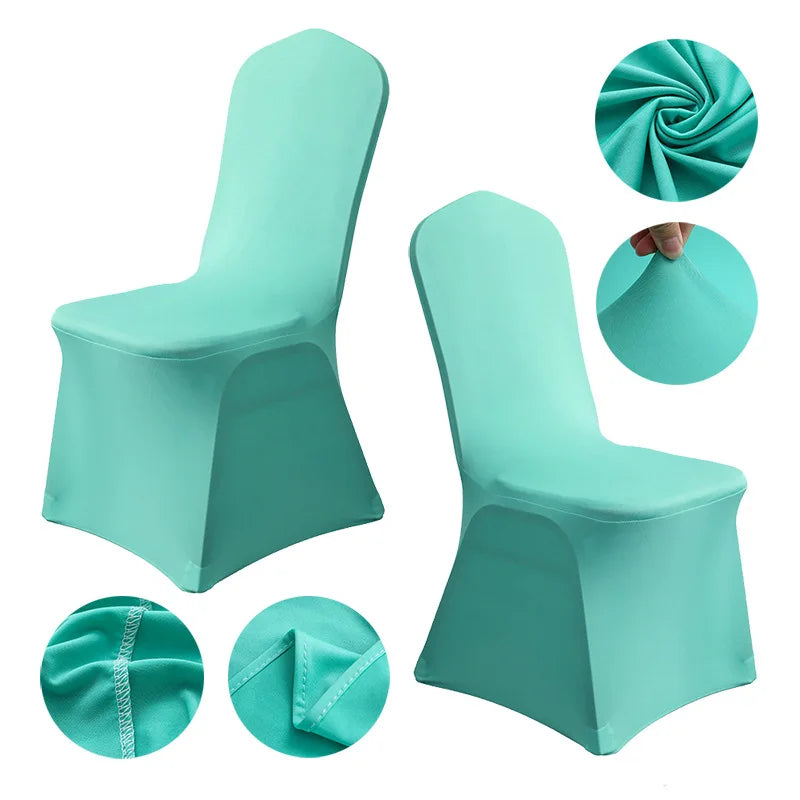 Housse de Chaise Mariage Turquoise Chic