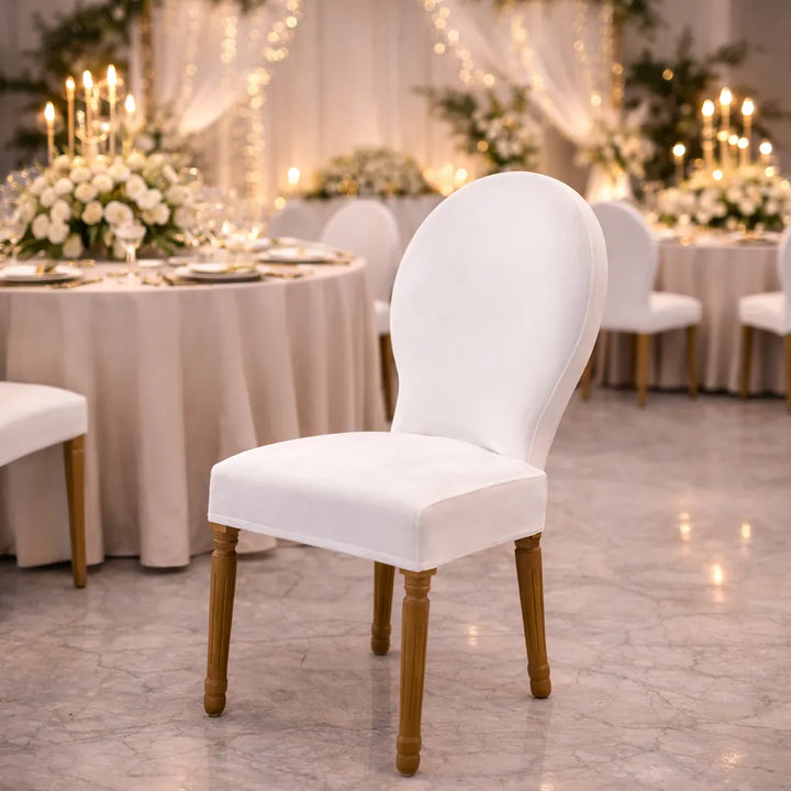 Housse de Chaise Mariage Veloutée