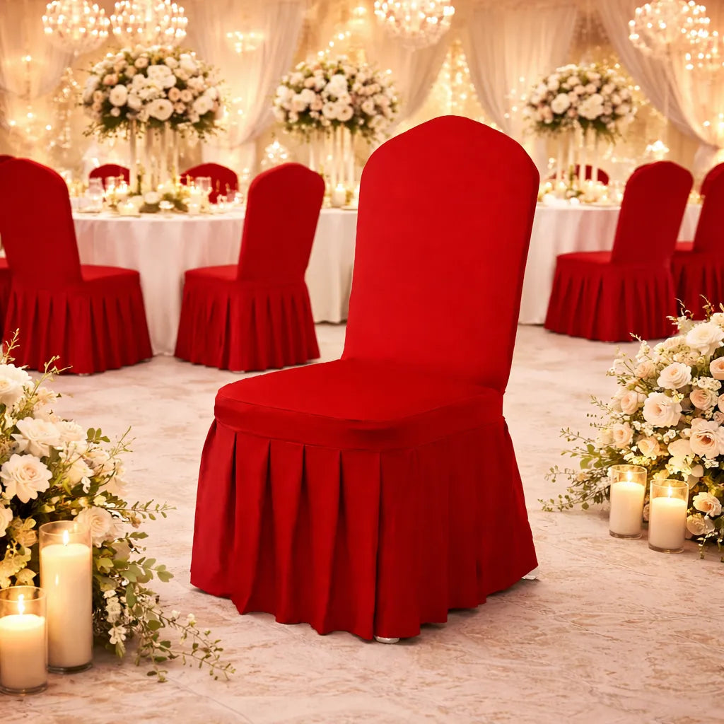 Housse de Chaise Mariage rouge