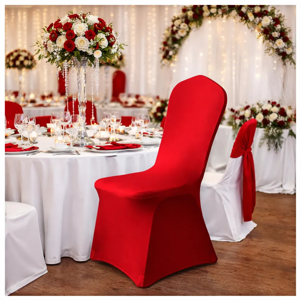 Housse de Chaise Pliante Mariage Rouge Vin