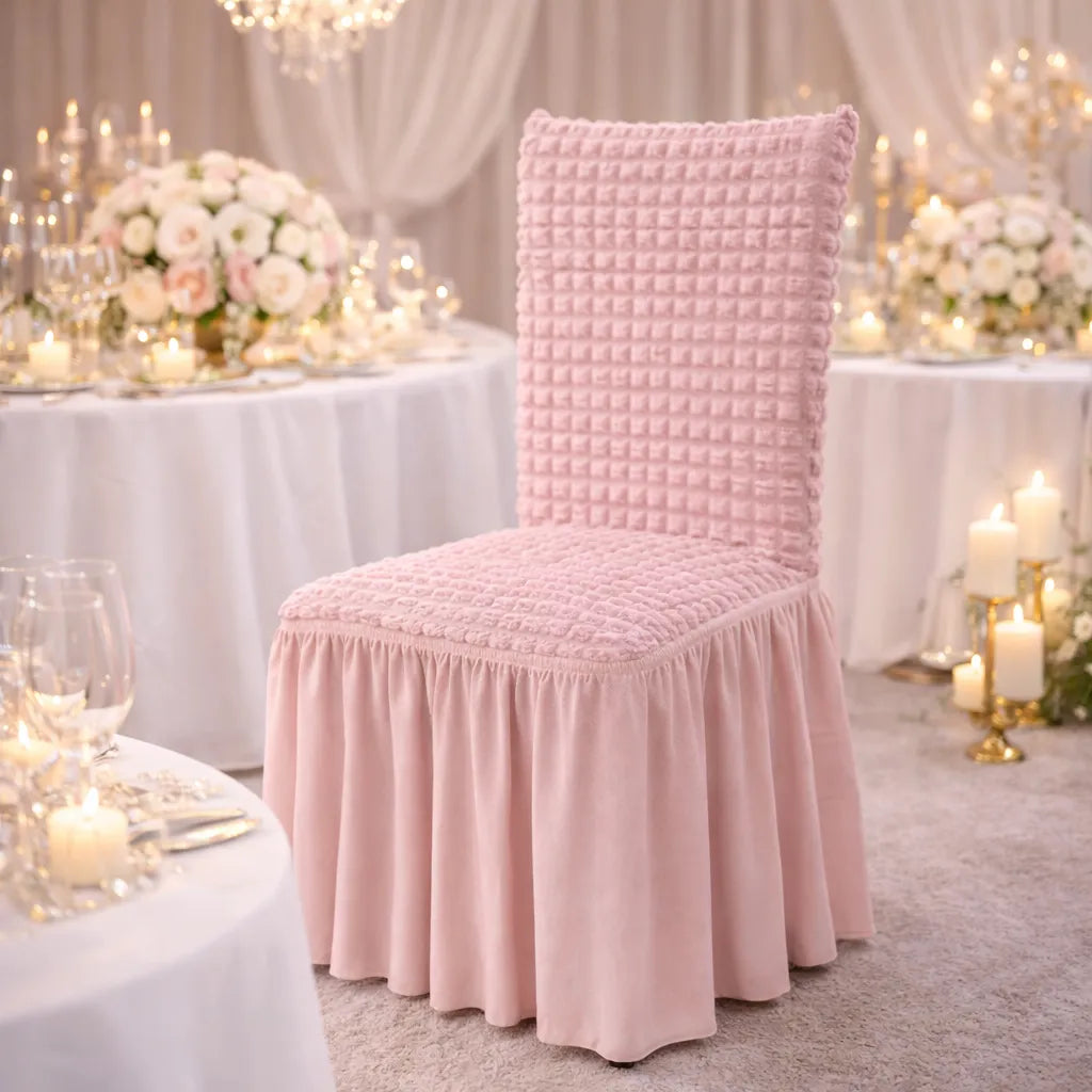 Housse de chaise Mariage Rose Elégante
