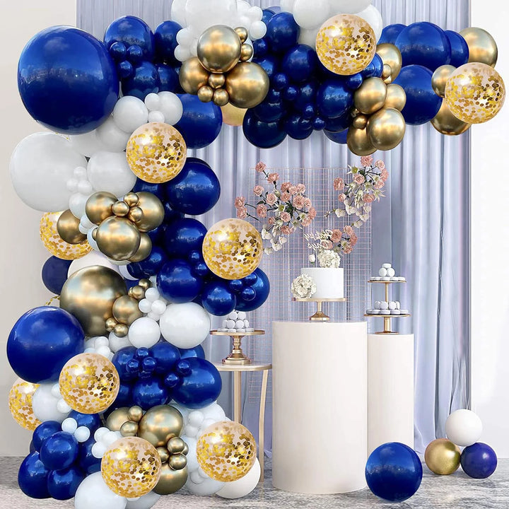 Kit Arche Ballons Bleu Or