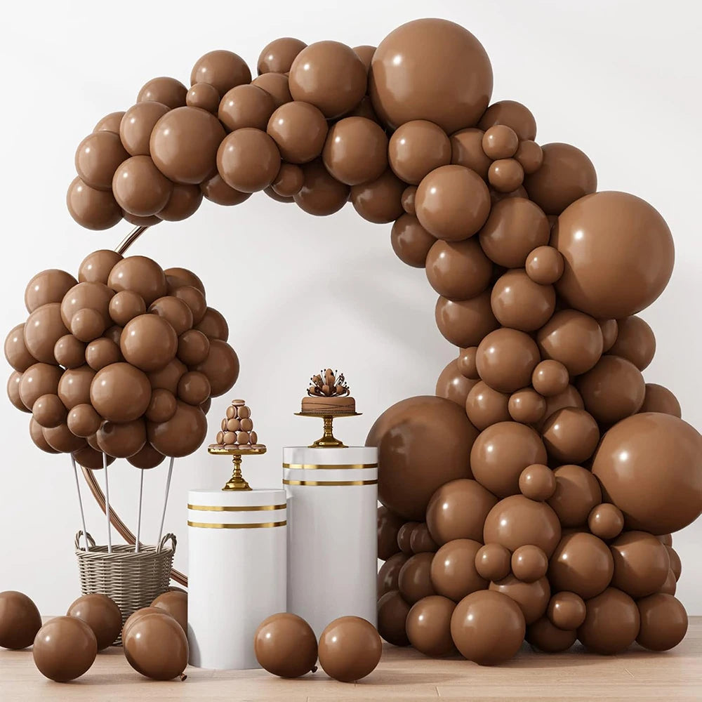 Kit Arche Ballons Marron Café