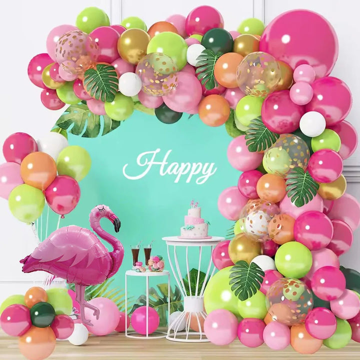 Kit Arche Ballons Thème Tropical 
