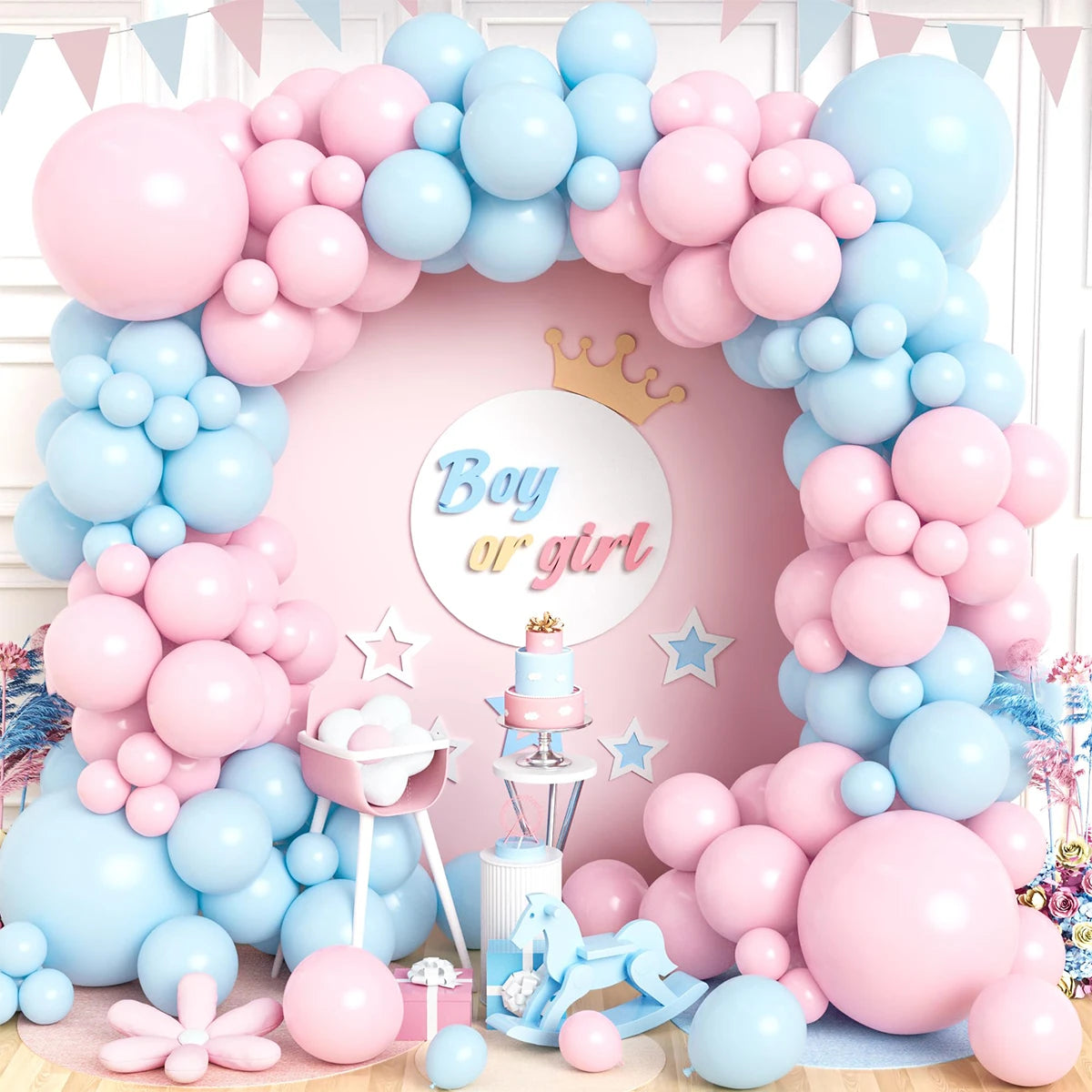 Kit Ballons Arc Baby Shower Kawaï