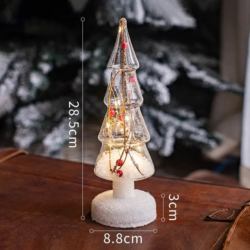 Lampe Sapin de Noël Effet Enneigé Chic