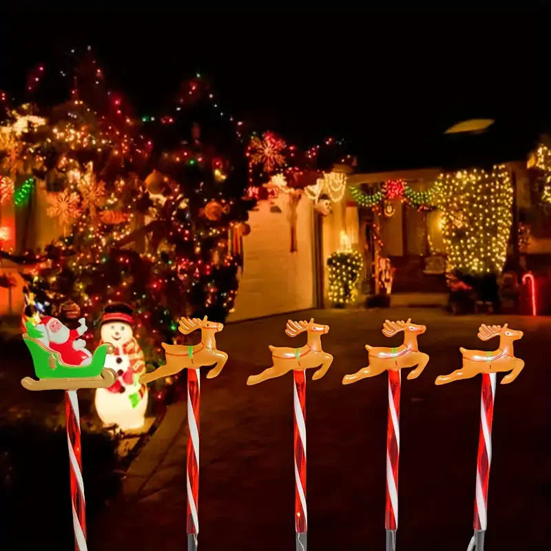 Lampes Solaires Traîneau Père Noël Chic