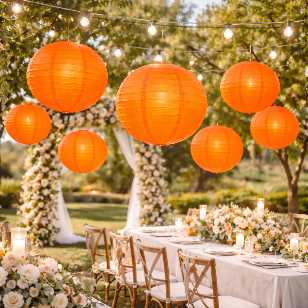 Lampion Mariage Orange