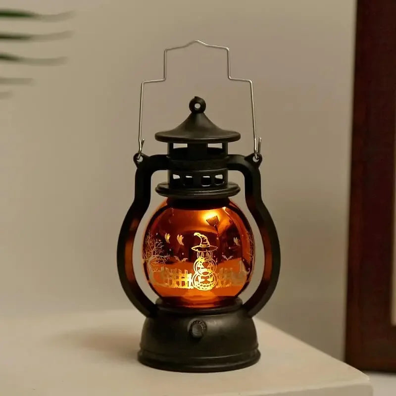 Lanterne LED Vintage Citrouille Halloween