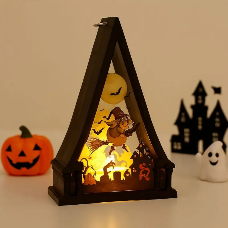 Lanterne à Led Halloween Sorcière