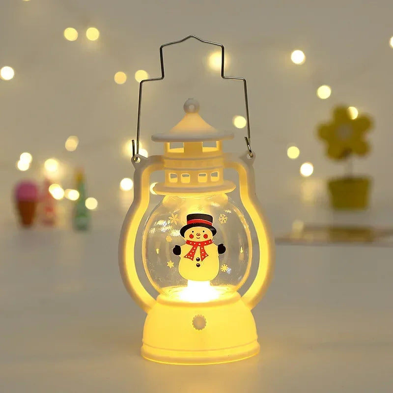 Lanterne Noël Led Bonhomme de Neige