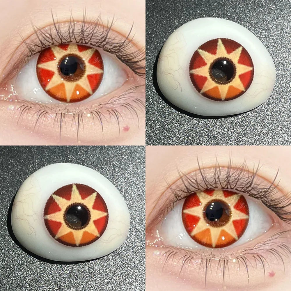 Lentille Halloween Etoile Orange Design