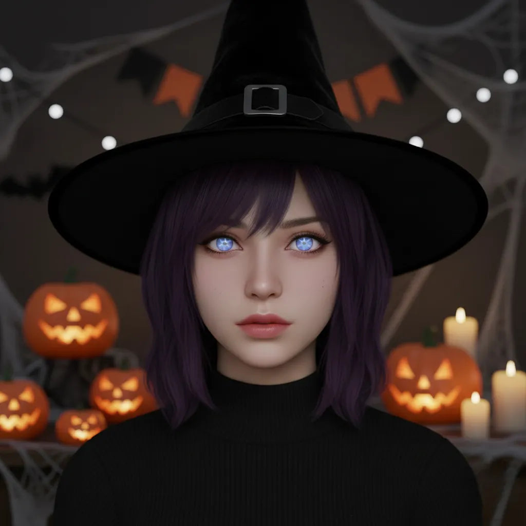 Lentille de couleur Bleu Halloween