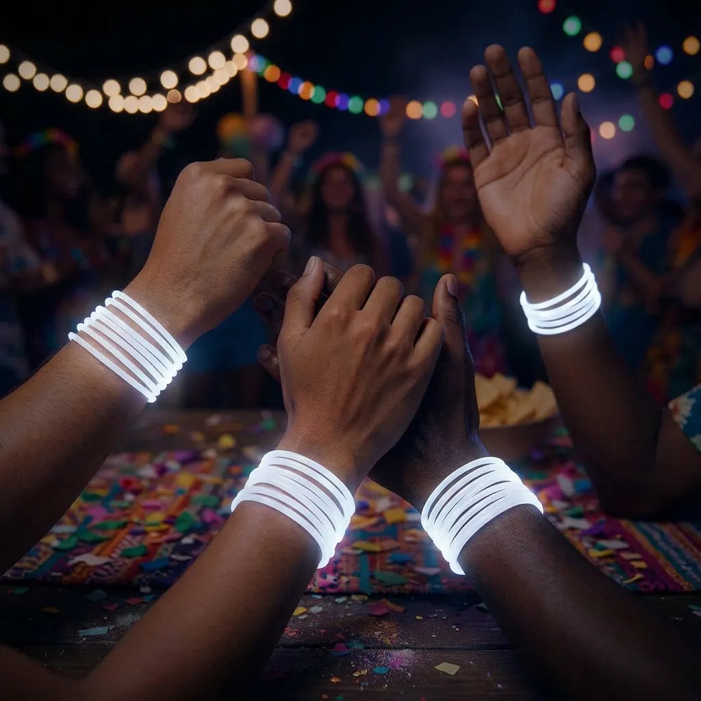 Lot De Bracelets Blancs Fluorescents Moderne