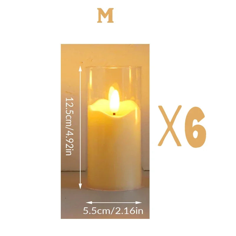 Lot de Bougies Décoratives LED Design moyenne