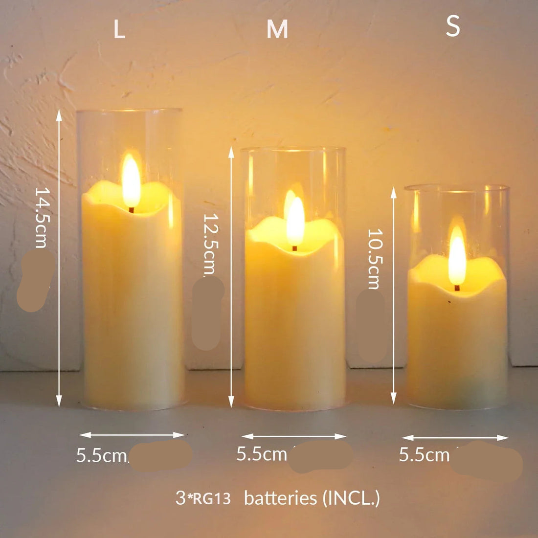 Lot de Bougies Décoratives LED Design stylé