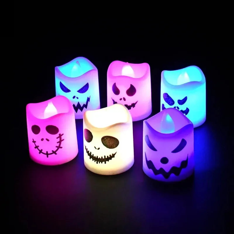 Lot de Bougies LED Motif Halloween Original
