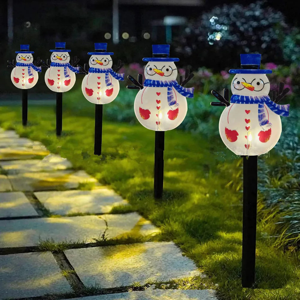 Lot de Lampes Jardin Solaire Bonhomme