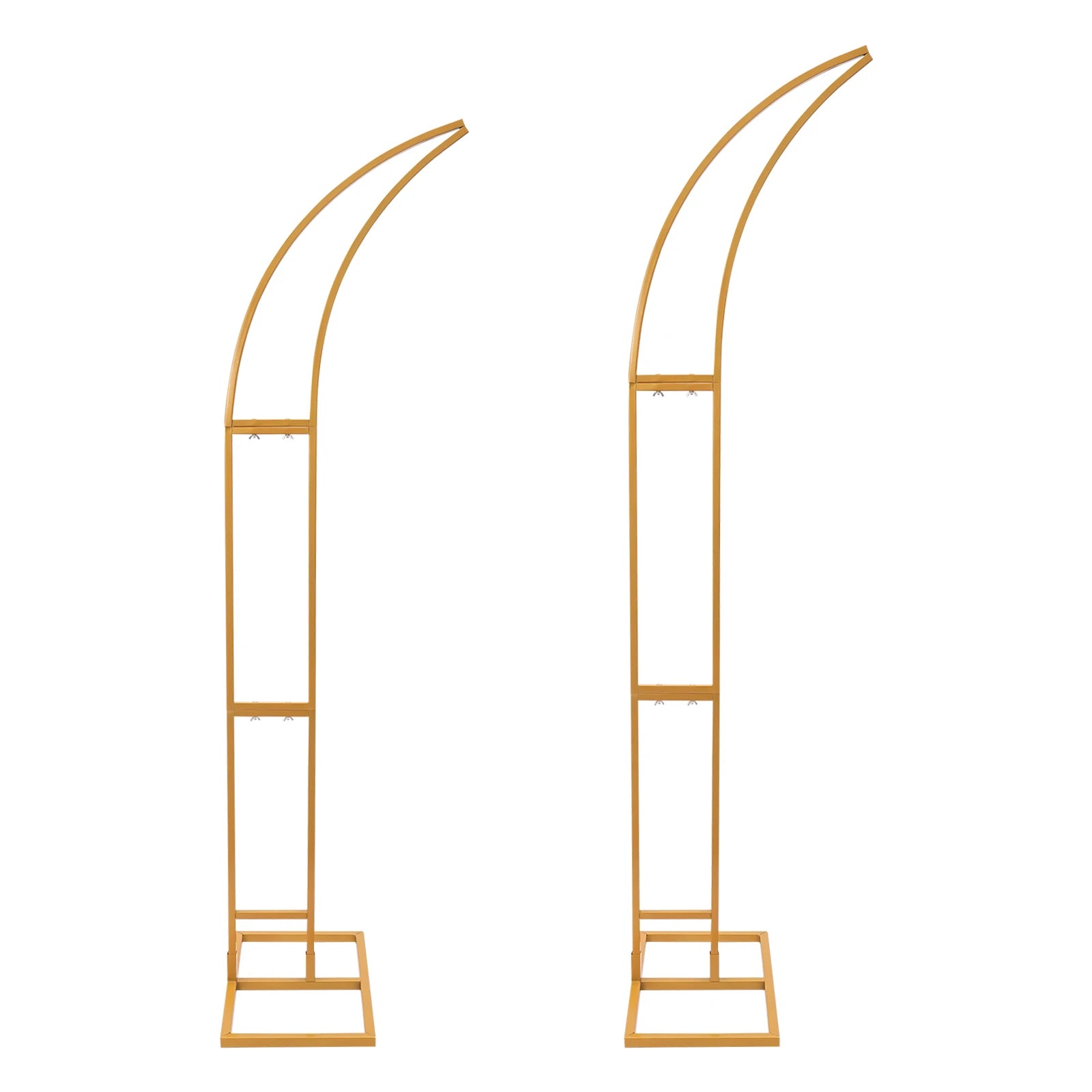 Lot de Supports Demi-arc Dorés Mariage Chic