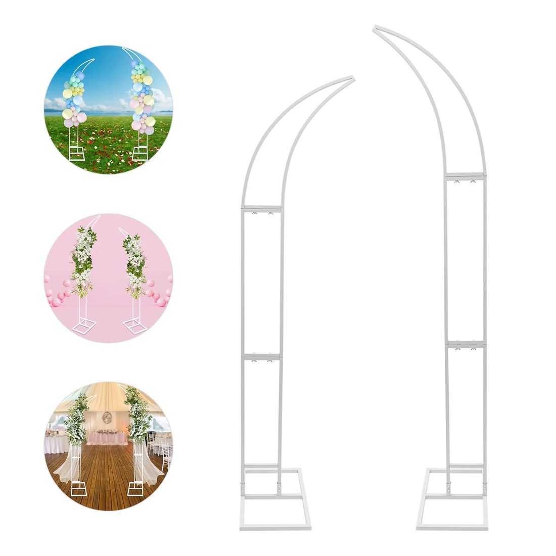 Lot de Supports Demi-arc Mariage Original