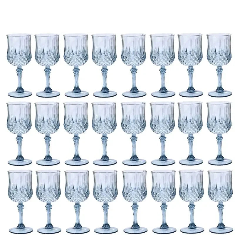 Lot de Verres à Vin Incassable Bleu Mariage Unique