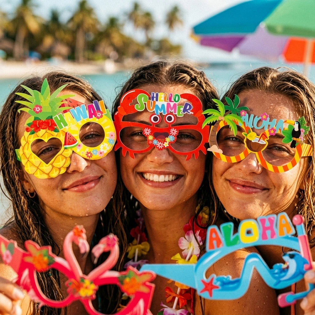 Lunettes Photobooth Tropicales