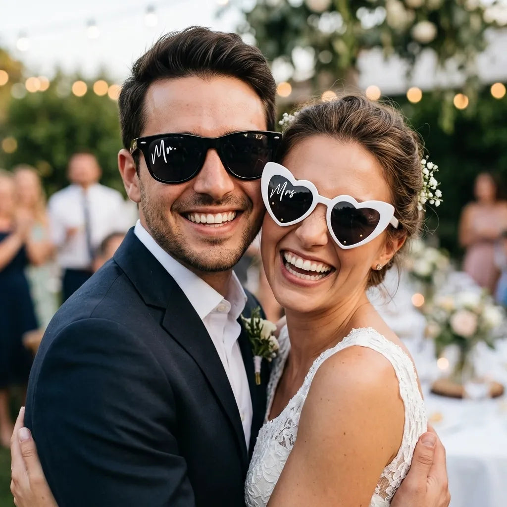 Lunettes Selfie Just Married chic
