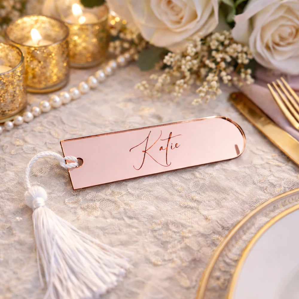 Marque Place Personnalisable Design Rose Gold Unique