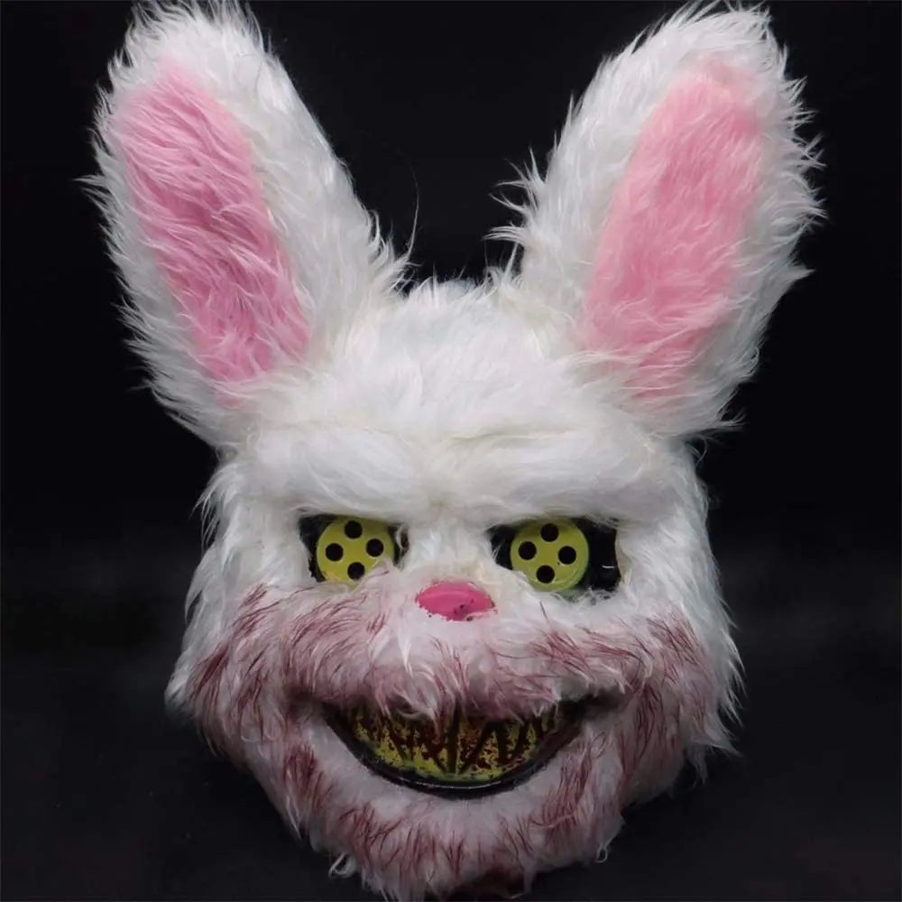Masque Halloween Lapin en Peluche Durable