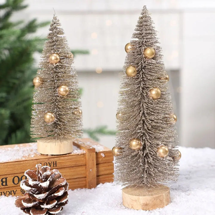 Mini Sapin De Noël Doré